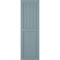 Ekena Millwork True Fit PVC Farmhouse/Flat Panel Combination Fixed Mount Shutters, Peaceful Blue, 12W x 46H, PR TFP101FC12X046SB - alternate 3